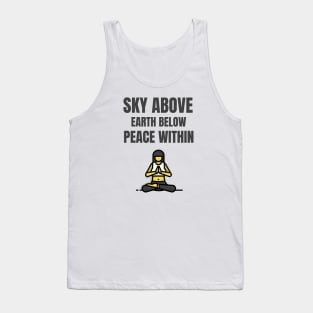 Sky Above Earth Below Peace Within Tank Top